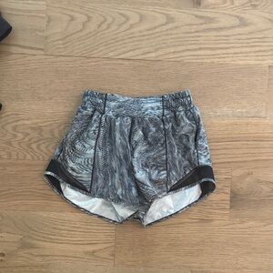 lululemon athletica Black and Gray Athletic Shorts